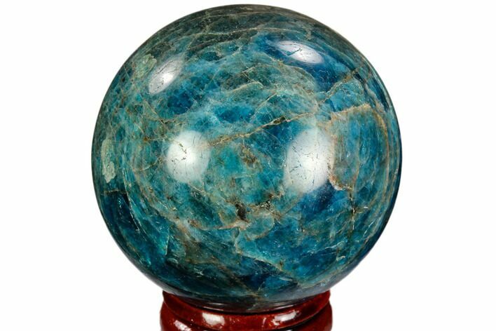 Bright Blue Apatite Sphere - Madagascar #121857